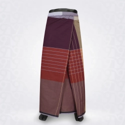 Rust Orange Checked Cotton lungi